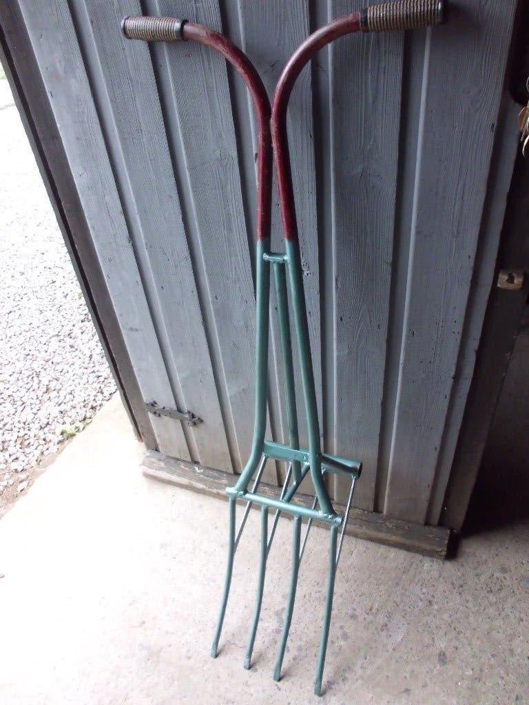 Fourche beche Grelinette Terreor 4 dents., Jardin & Terrasse, Enlèvement ou Envoi, Utilisé