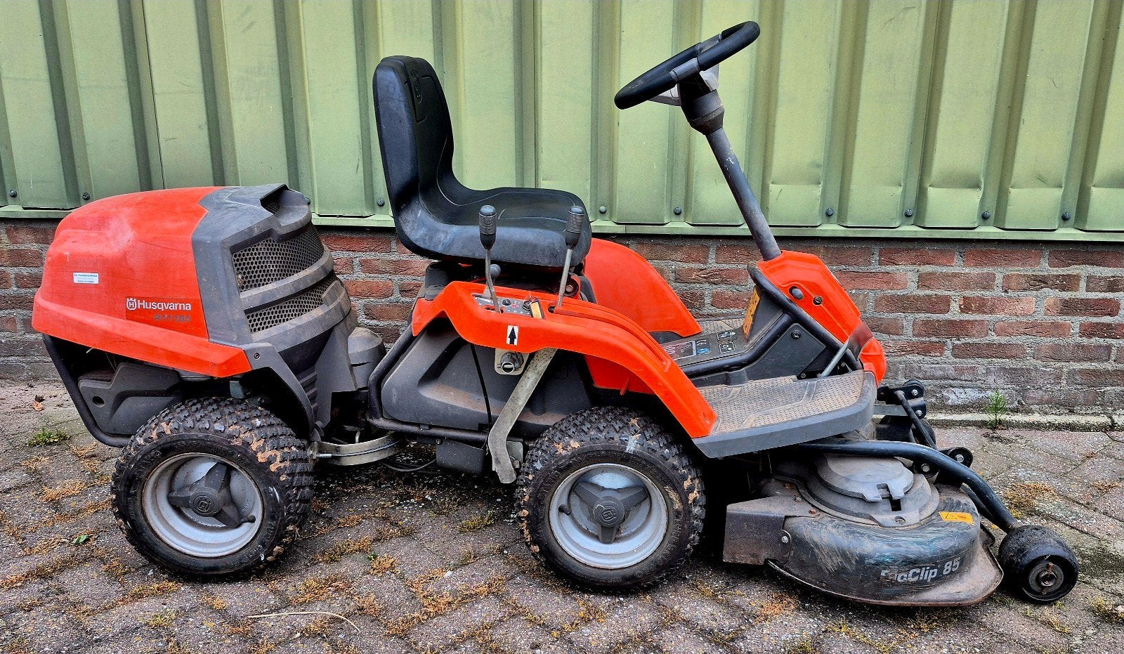 Gebruike Husqvarna Rider zitmaaier, Ophalen
