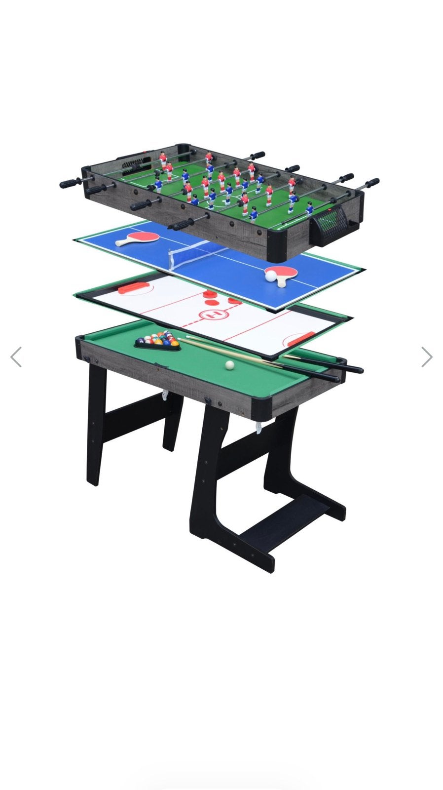 Kikker tafel 4 in 1, Ophalen, Zo goed als nieuw, Biljarttafel