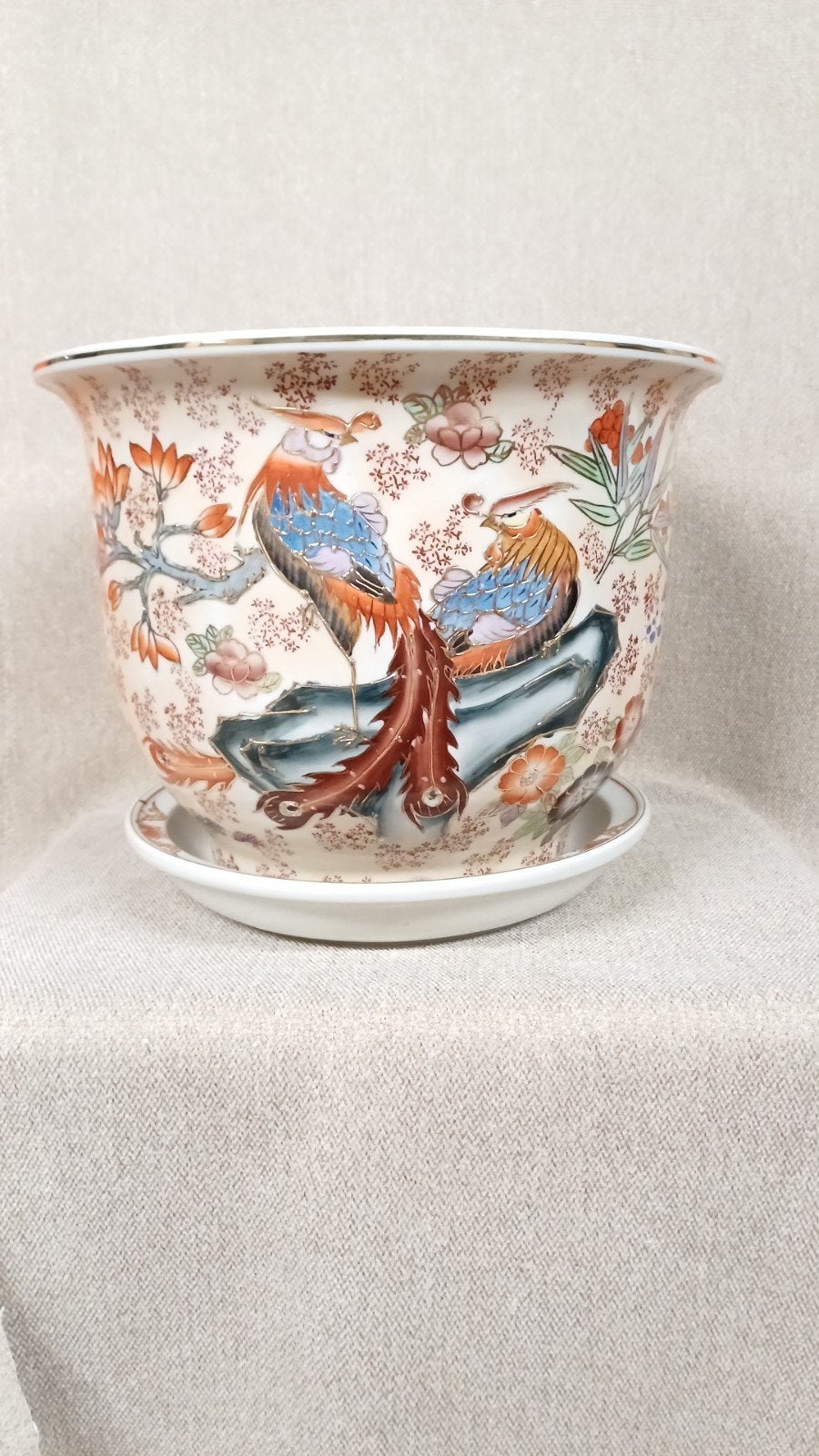 chinese bloempot, Ophalen