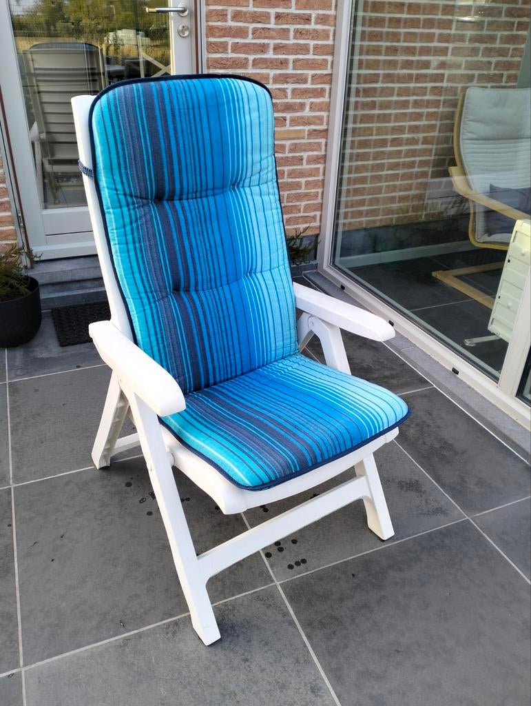 Stevige tuinzetel met kussen, Ophalen