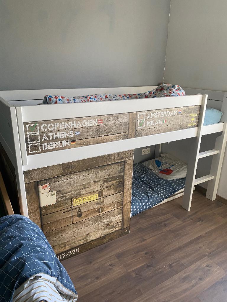 Lifetime halfhoogslaper, Ophalen, 85 tot 100 cm, Gebruikt, Hoogslaper of Stapelbed