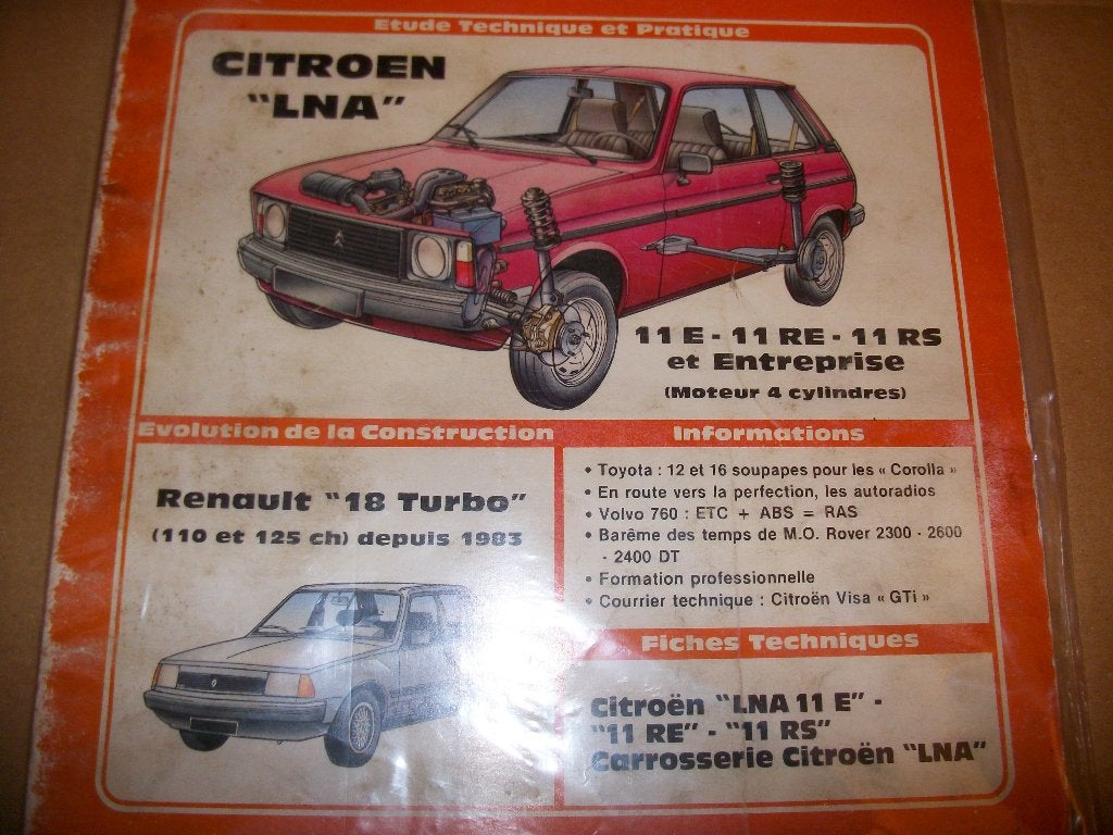revue technique citroen LNA 1100cc jusque 1985, Enlèvement ou Envoi