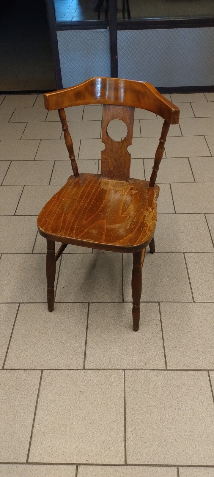 Houten retro stoel, Antiek en Kunst, Ophalen