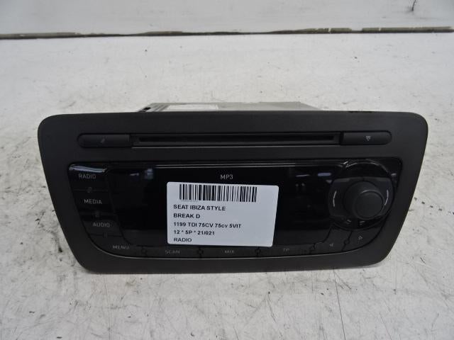 RADIO Seat Ibiza IV (6J5) (01-2008/06-2017) (6J1035153G), Gebruikt, Seat
