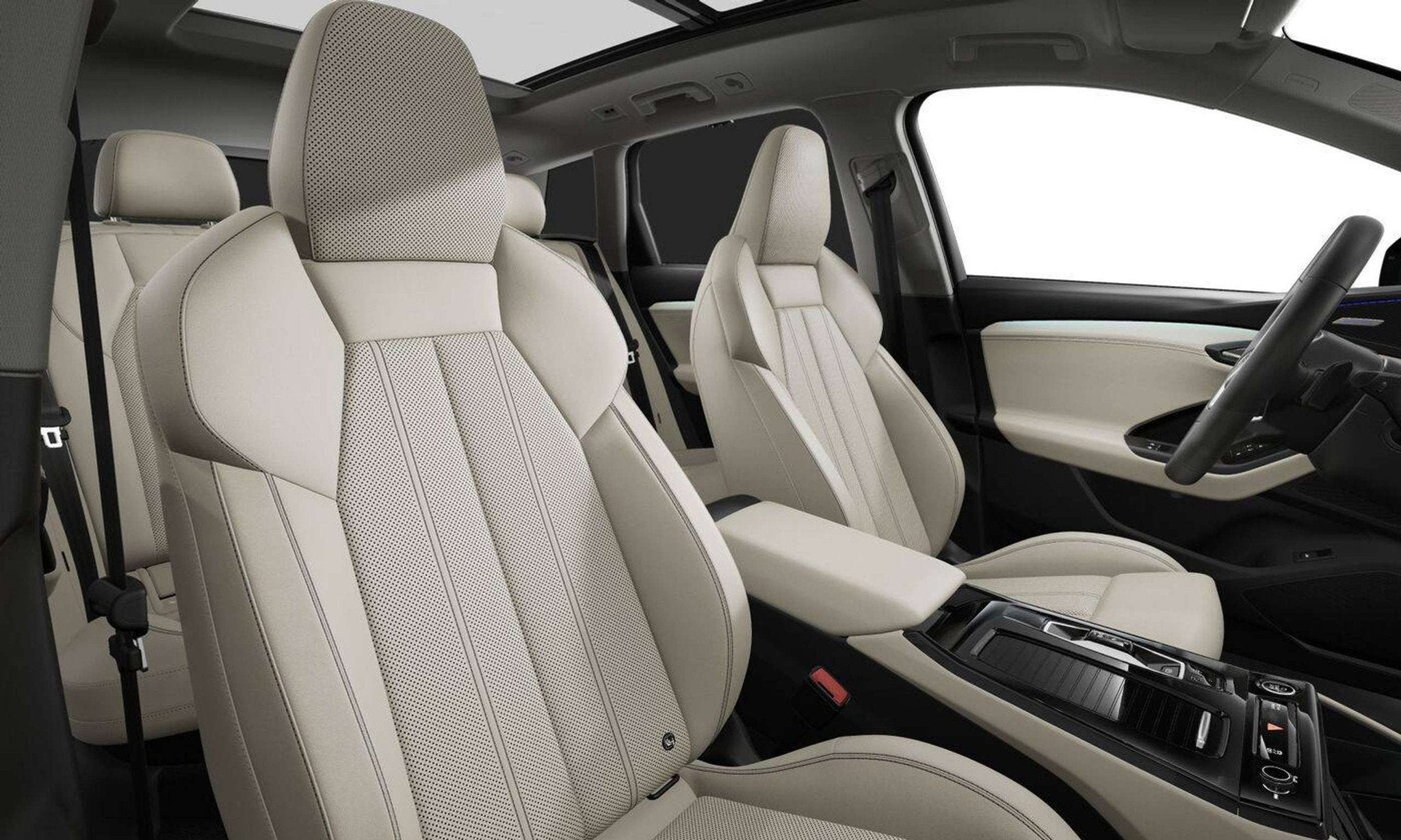 Audi Q6 e-tron Q6 e-Tron 100 kWh Quattro l Pano l Luchtverin, Autos, Audi, Cuir, Argent ou Gris, Achat, Beige