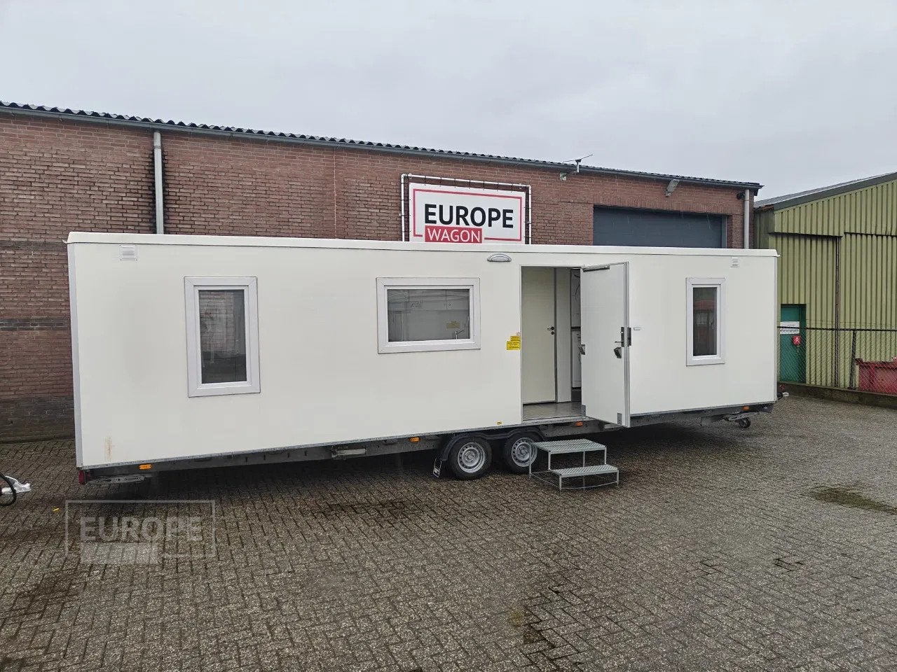 Scanvogn 6 persoons - 900cm woon-unit zeer compleet!, Articles professionnels, Machines & Construction | Abris de chantier & Conteneurs