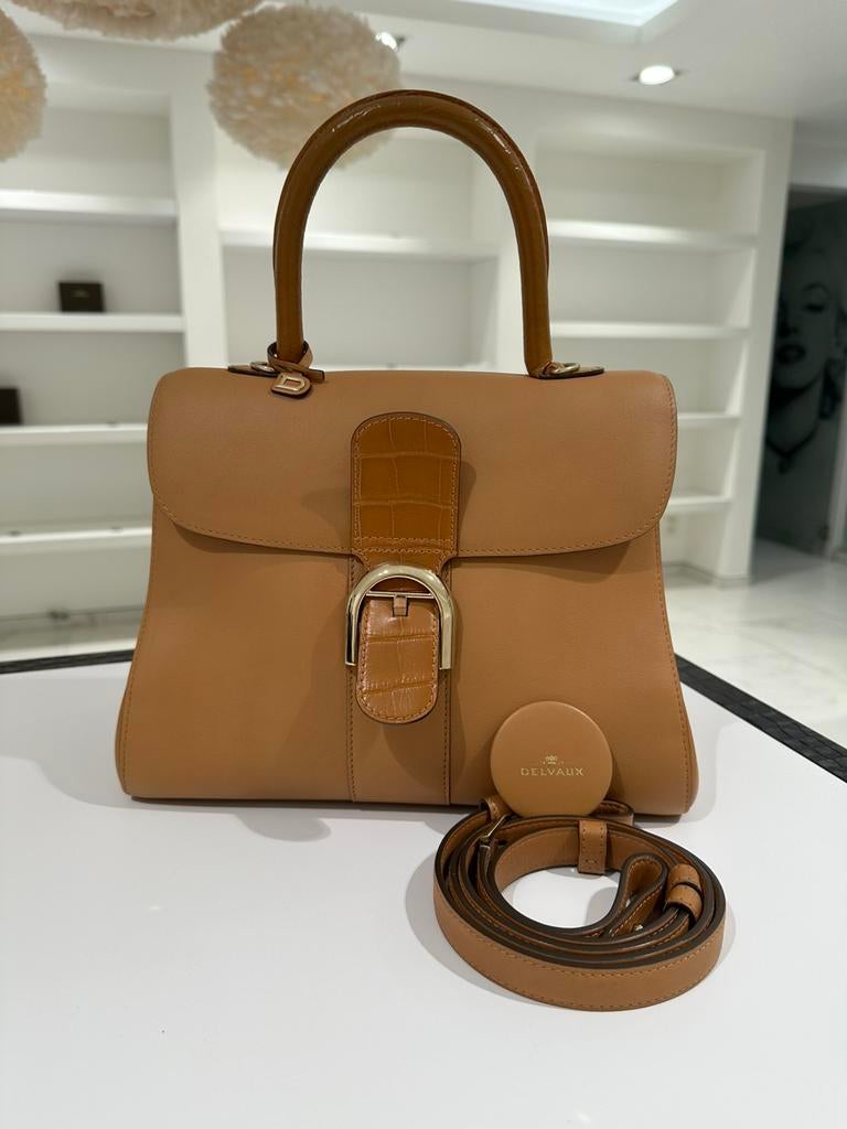 Delvaux Brillant MM, Ophalen, Zo goed als nieuw, Bruin