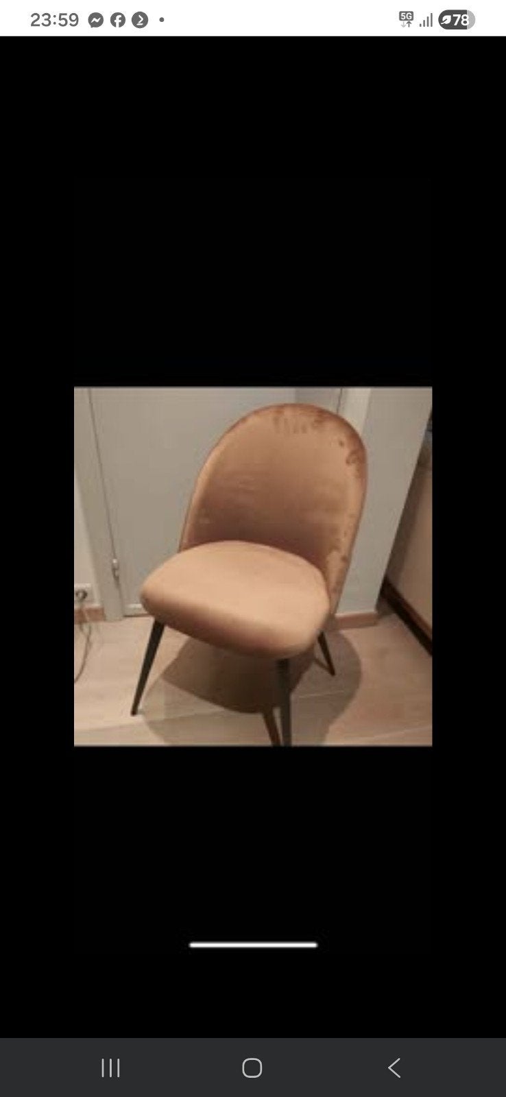 stoelen woonkamer  velvet bruin 4 stuks nieuw, Huis en Inrichting, Ophalen, Bruin