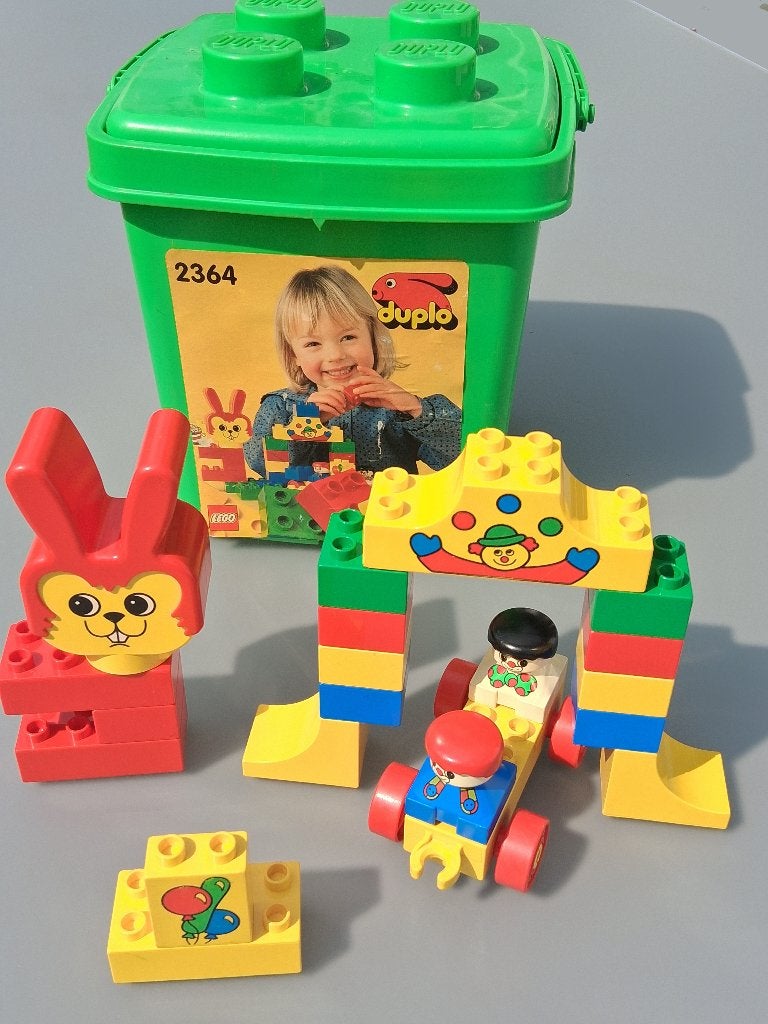 Vintage Lego Duplo 2364 Circus emmer, compleet, Kinderen en Baby's, Speelgoed | Duplo en Lego, Gebruikt, Ophalen of Verzenden