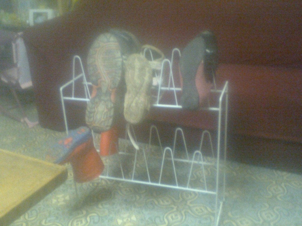 a vendre porte souliers, Enlèvement