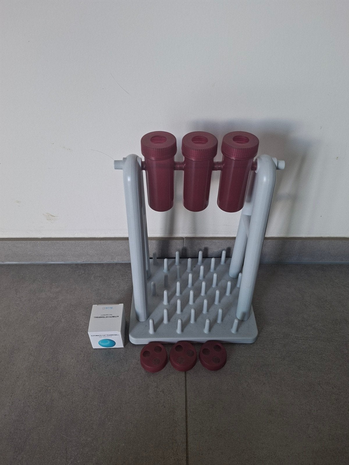 Katten snoepjes dispenser en elektrisch bal speeltje, Ophalen of Verzenden, Zo goed als nieuw, Intelligentiespeelgoed
