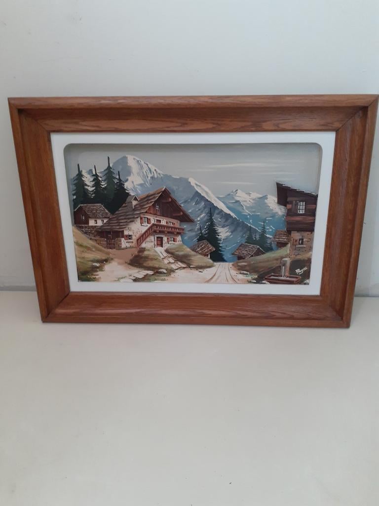Berglandschap met reliëf, Antiek en Kunst, Ophalen