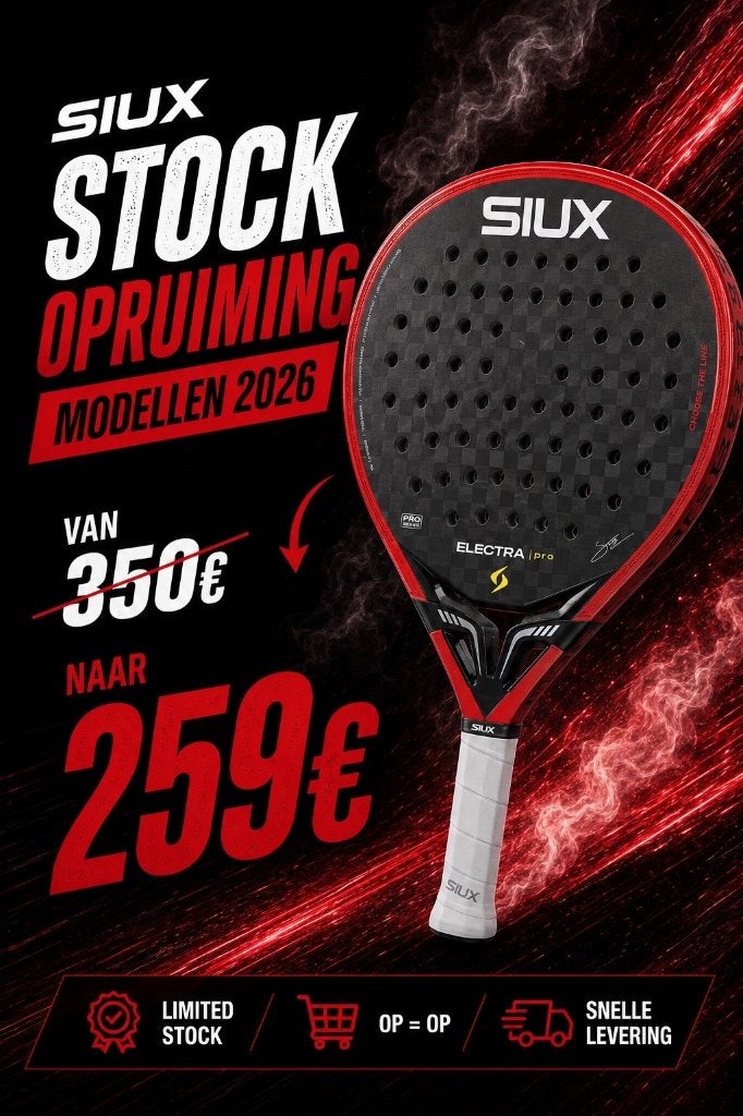 Nieuwe Siux Electra Fire Red Pro 2026 padel racket, Ophalen of Verzenden, Nieuw, Padelracket