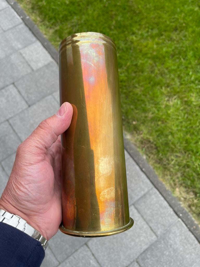 Duitse obus ww1 , 75 mm …, Verzamelen, Militaria | Tweede Wereldoorlog, Ophalen, Landmacht, Hulzen of Bodemvondsten
