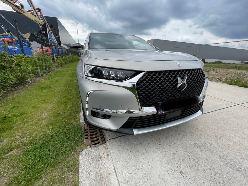 DS7 Crossback champagnekleur 4x4 hybride/benzine plug-in, Auto's, Automaat, Zwart, Leder, 5 zetels