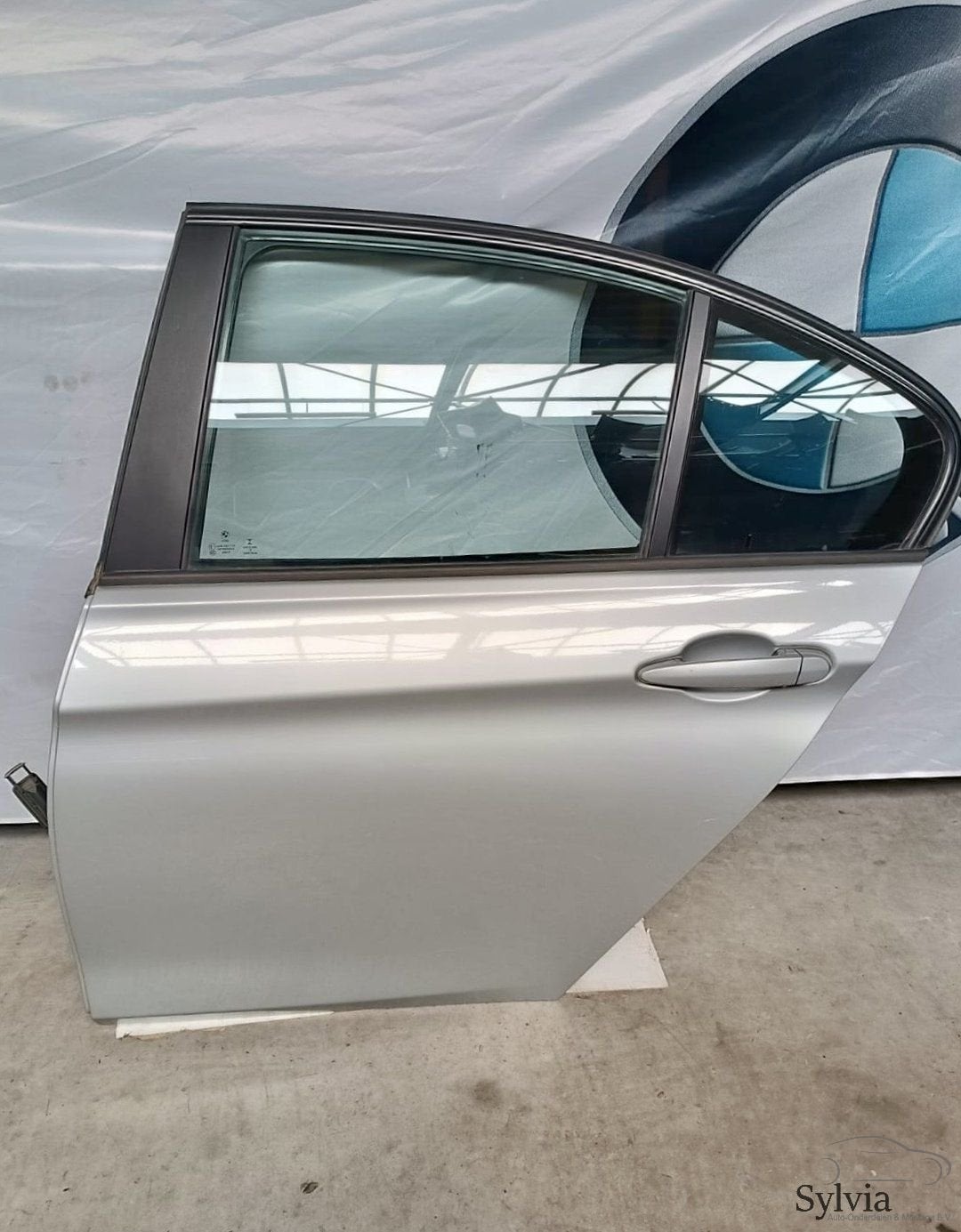 Deur portier links achter BMW 3 serie F30 F80 + LCI Glaciers, -, Utilisé, Porte, -