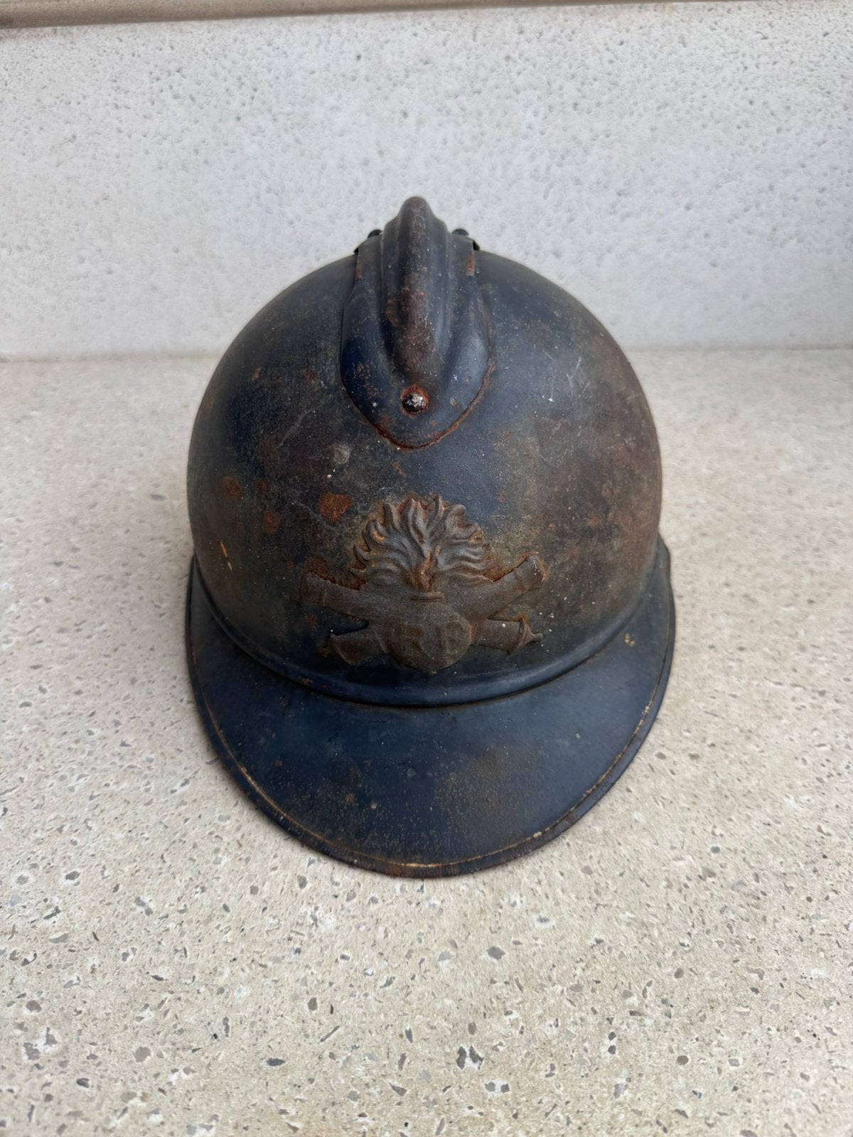 Wo1 Franse artillerie helm, Ophalen of Verzenden