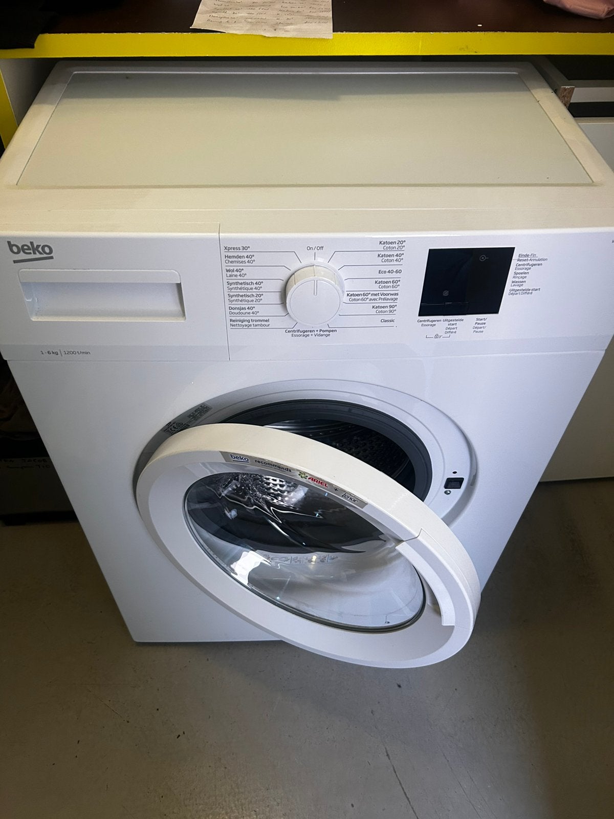 Beko wasmachine, Elektronische apparatuur, Wasmachines, 4 tot 6 kg, Ophalen, Energieklasse A of zuiniger, Minder dan 85 cm