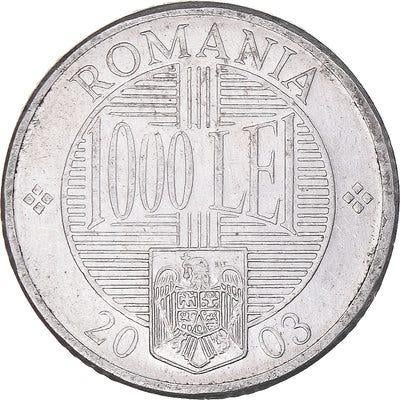 De munt van 1000 Lei uit 2003 Roemenië, Ophalen of Verzenden, Overige landen, Losse munt