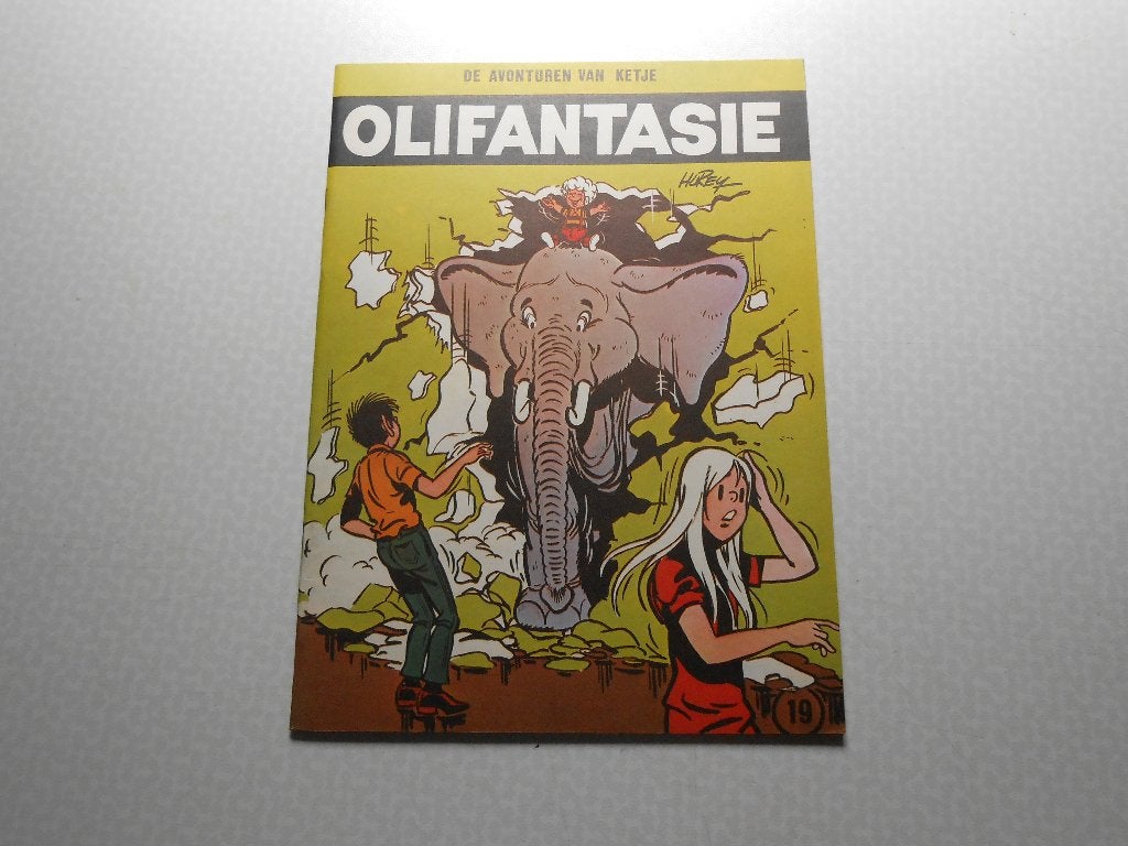Ketje en co 19 Olifantasie 1971. 1 ste druk., Hurey, Eén stripboek, Nieuw, Ophalen of Verzenden