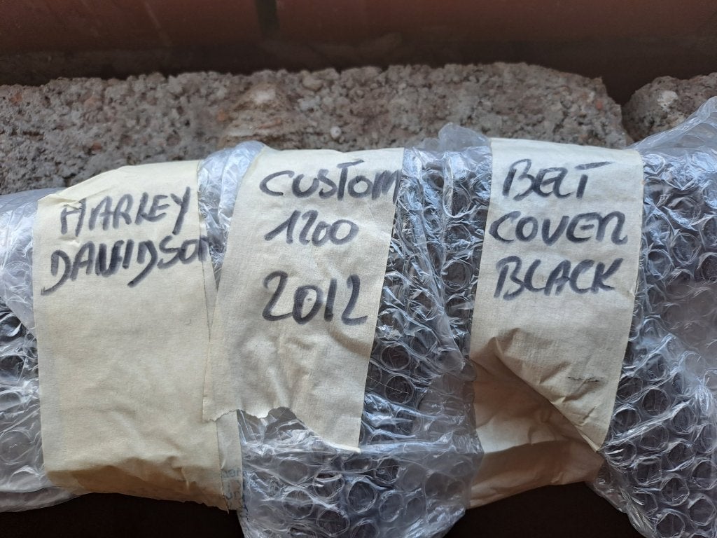 Harley Davidson onderdelen Riem beveiliging zwart orig., Motoren, Ophalen, Gebruikt