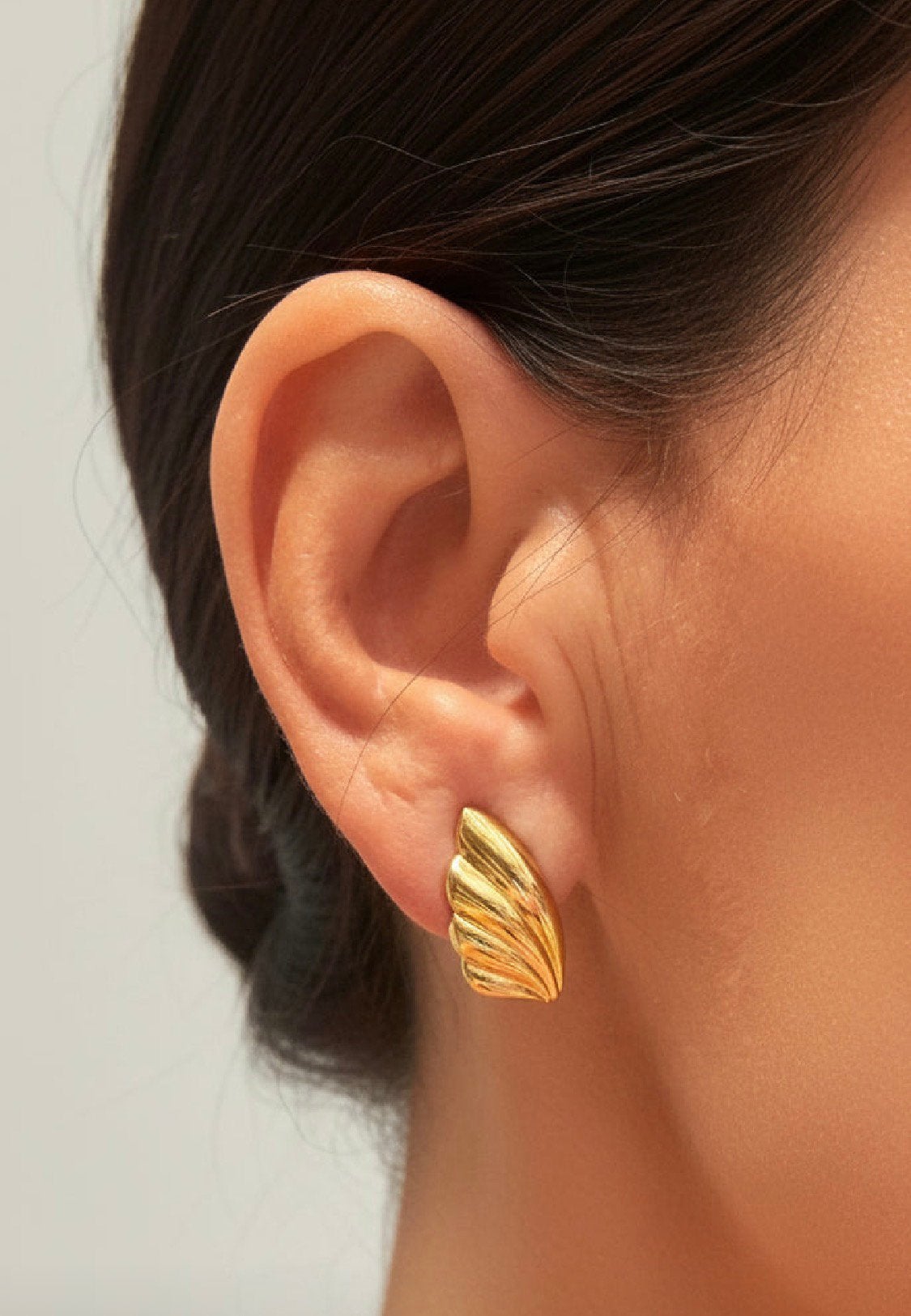 Monet clips d’oreilles  vintage triple placage or lourd, Enlèvement ou Envoi