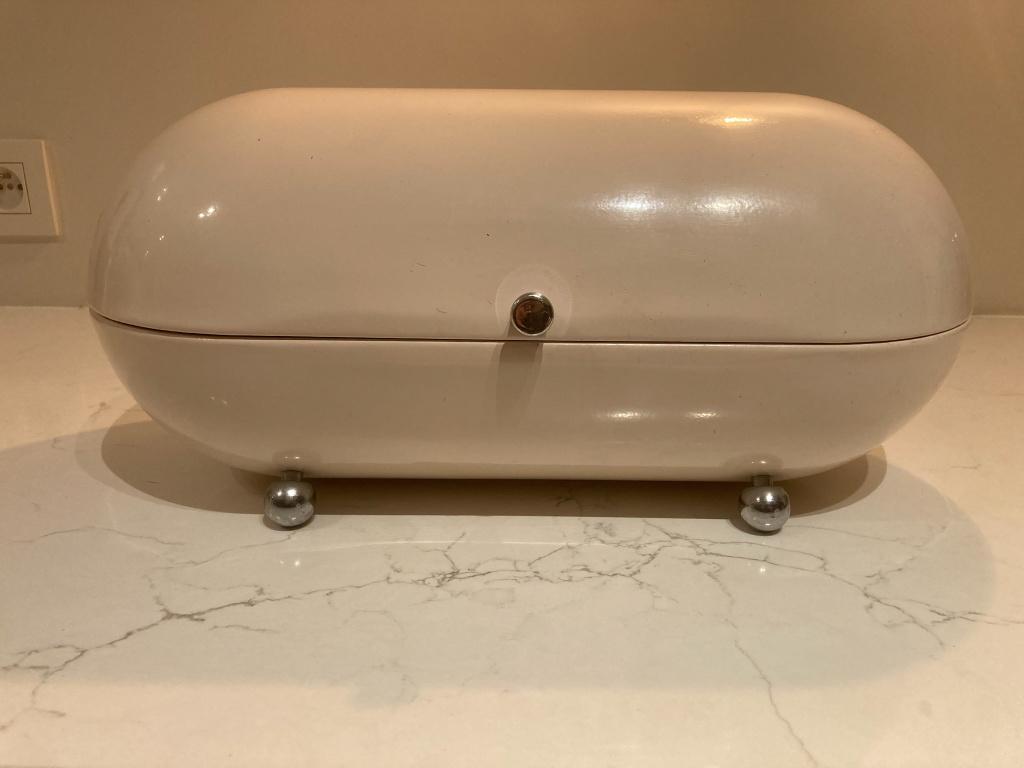 Vintage Broodtrommel, Huis en Inrichting, Gebruikt, Metaal, Broodtrommel, Ophalen