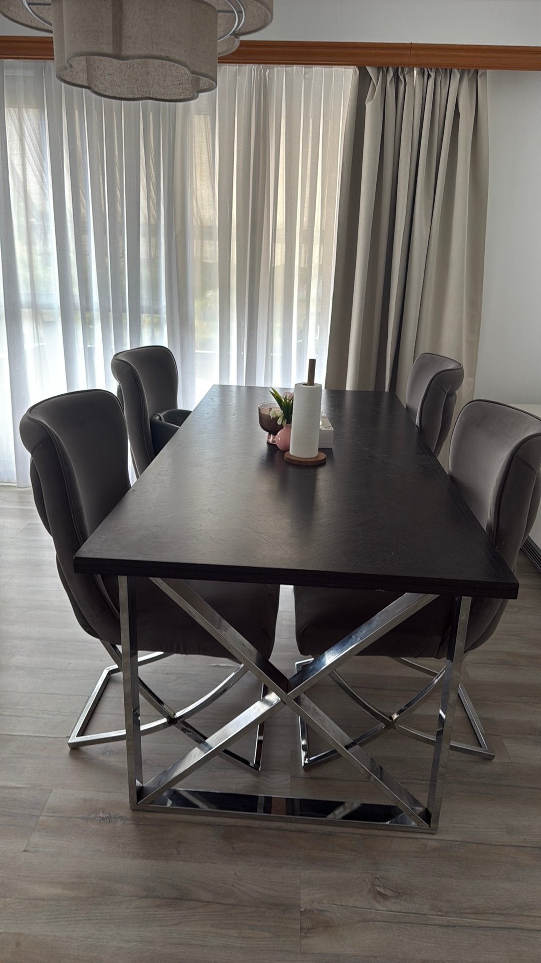 Set de salle à manger, Maison & Meubles, Enlèvement, Utilisé, 4 à 6 chaises