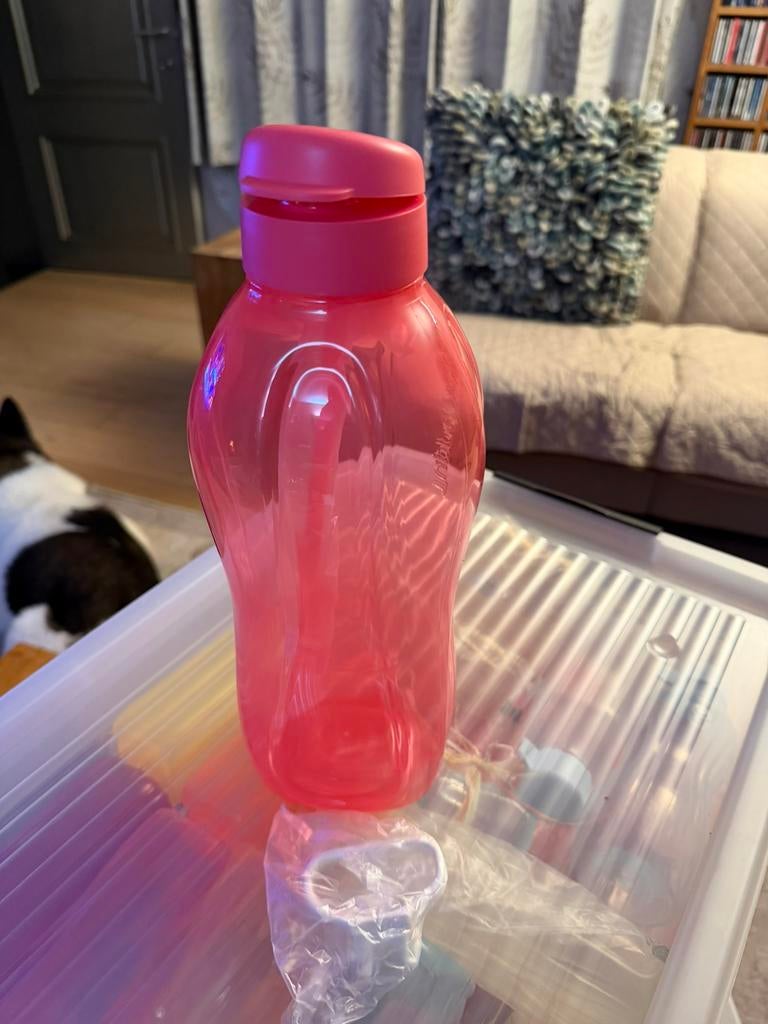 Tupperware drinkfles 2 l, Huis en Inrichting, Keuken | Tupperware, Nieuw, Overige typen, Rood, Ophalen of Verzenden