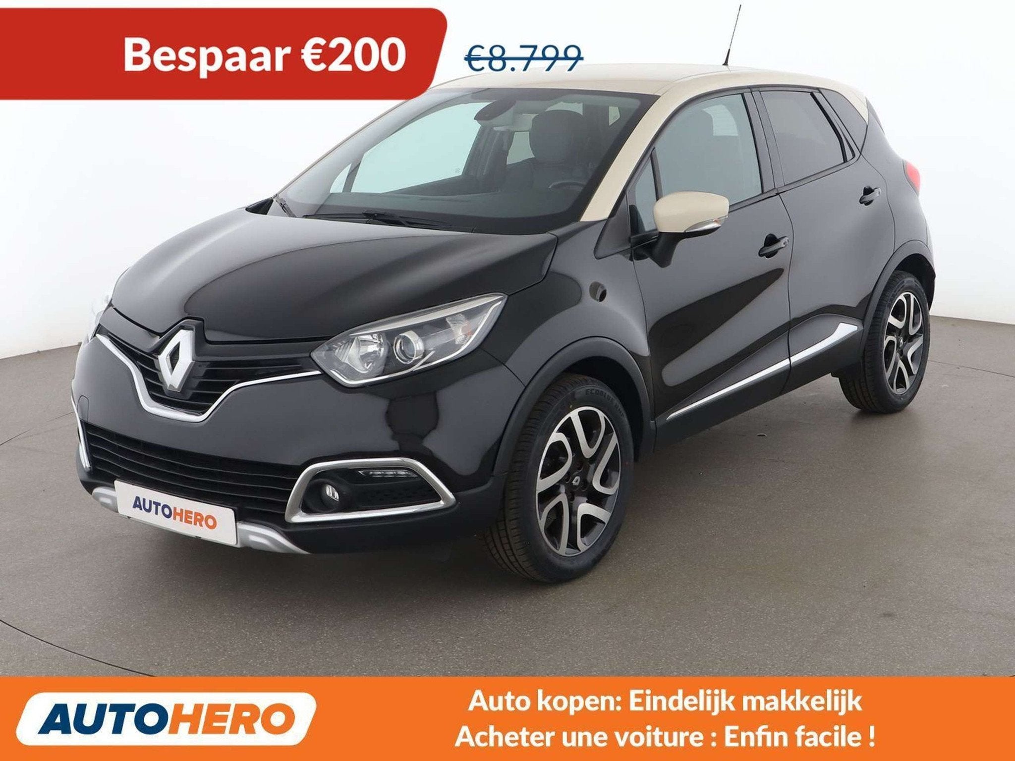 Renault Captur 0.9 TCe Intens (bj 2016), Auto's, Voorwielaandrijving, 898 cc, Gebruikt, Zwart