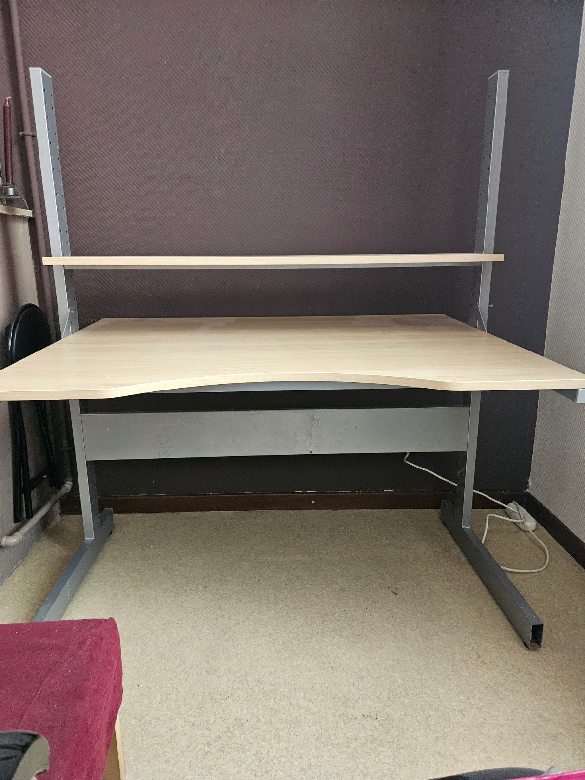 Bureau IKEA Jerker - ergonomique avec étagère – Idéal pour l, 70 à 120 cm, 70 à 120 cm, Enlèvement, Utilisé