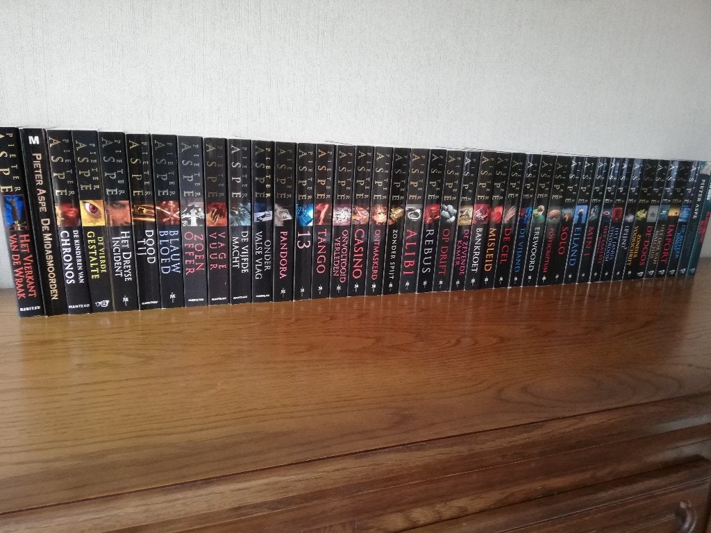 Aspe boeken volledige reeks. 41 boeken, Boeken, Ophalen, Gelezen, Pieter Aspe
