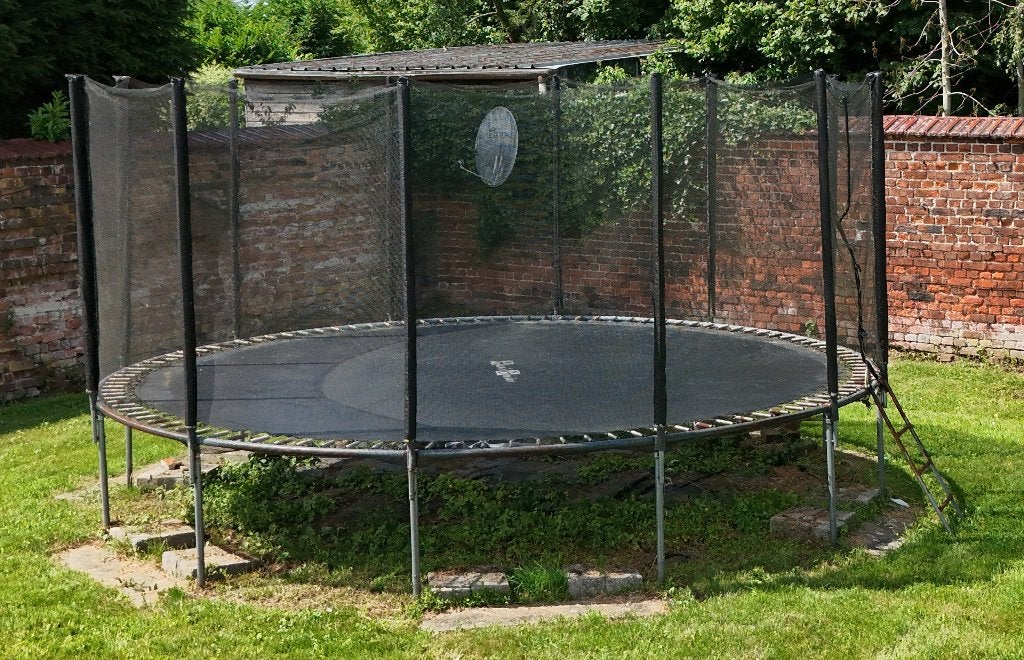 Trampoline 4.85 mètres de diamètre, Enlèvement, Utilisé