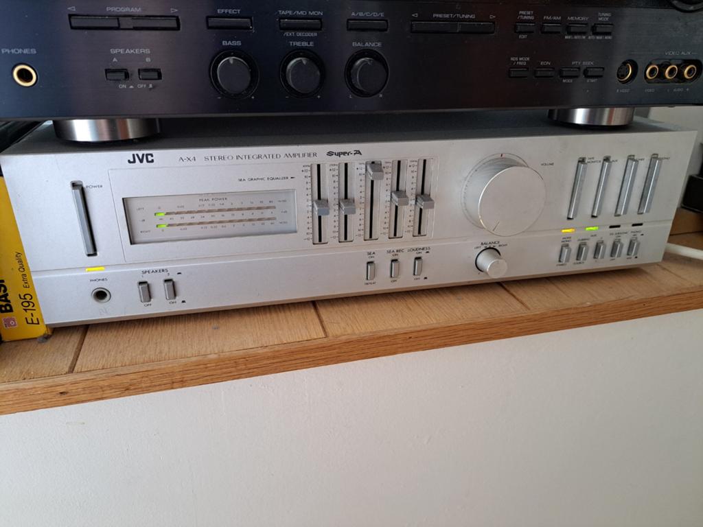 JVC A-X4 SUPER EEN STEREO GEÏNTEGREERDE VERSTERKER 60w Nicke, Ophalen, JVC