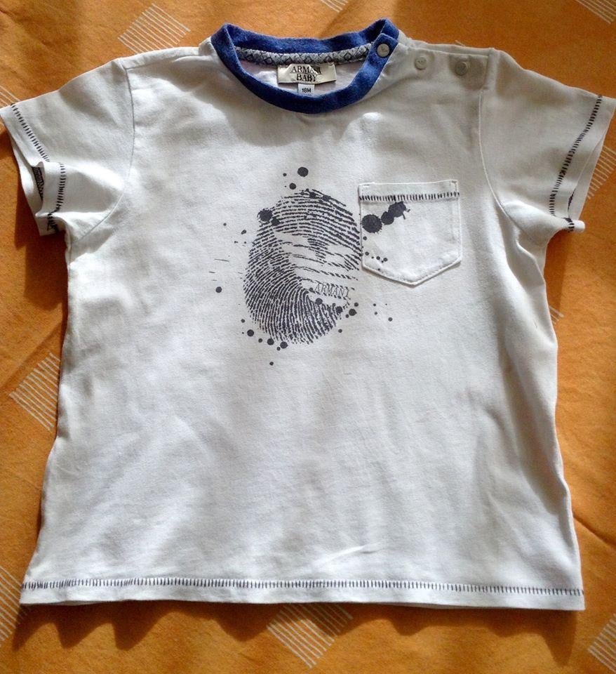 T-shirt  Emporio Armani Baby garçon 12-18 mois/82 cm, Enfants & Bébés, Enlèvement ou Envoi, Comme neuf, Garçon