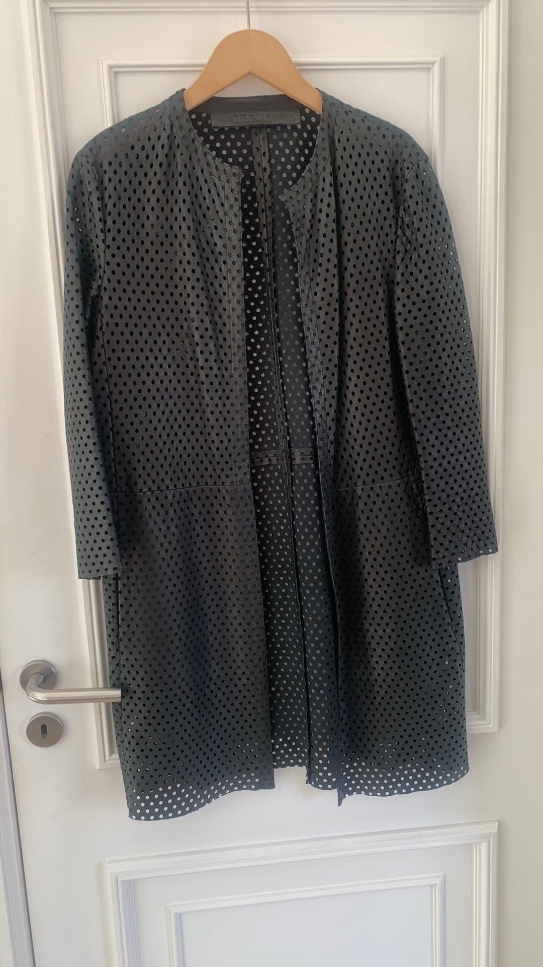Blazer en cuir pour femme, Taille 38/40 (M), Comme neuf, Enlèvement, Manteau