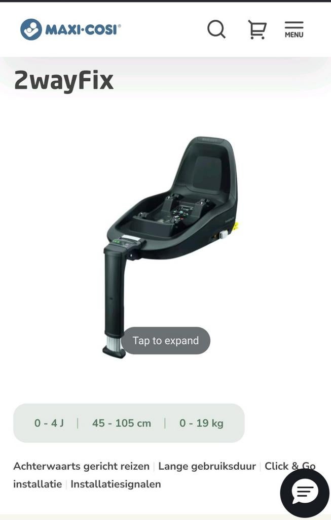 Maxi-cosi pebble plus + 2wayfix isofix basis, Kinderen en Baby's, Kinderwagens en Combinaties, Maxi-Cosi, Ophalen