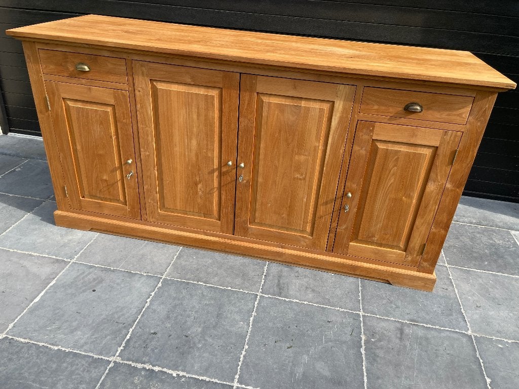 Teak tv kast/badkamer meubel/dressoir groot, Ophalen, Zo goed als nieuw, Teakhout