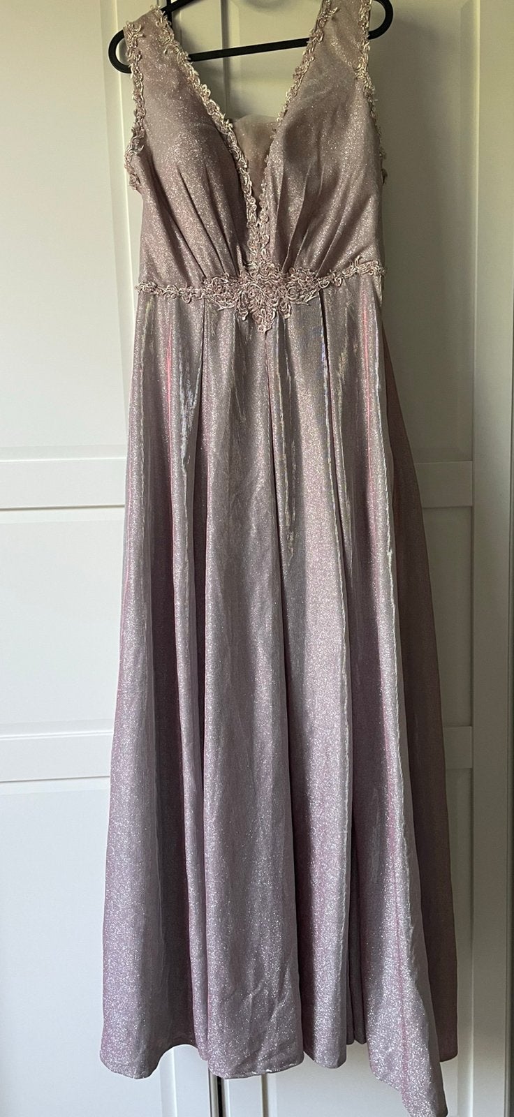 Robe mariage / soiree a paillete violette taille XL, Robe de gala, Enlèvement, Violet, Taille 42/44 (L)