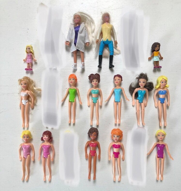 set de 20 figurines Polly Pocket, Enlèvement ou Envoi, Utilisé