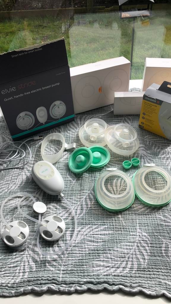 Elvie Stride dubbele handsfree borstkolf – zeer goede staat, Ophalen, Gebruikt, Borstkolf