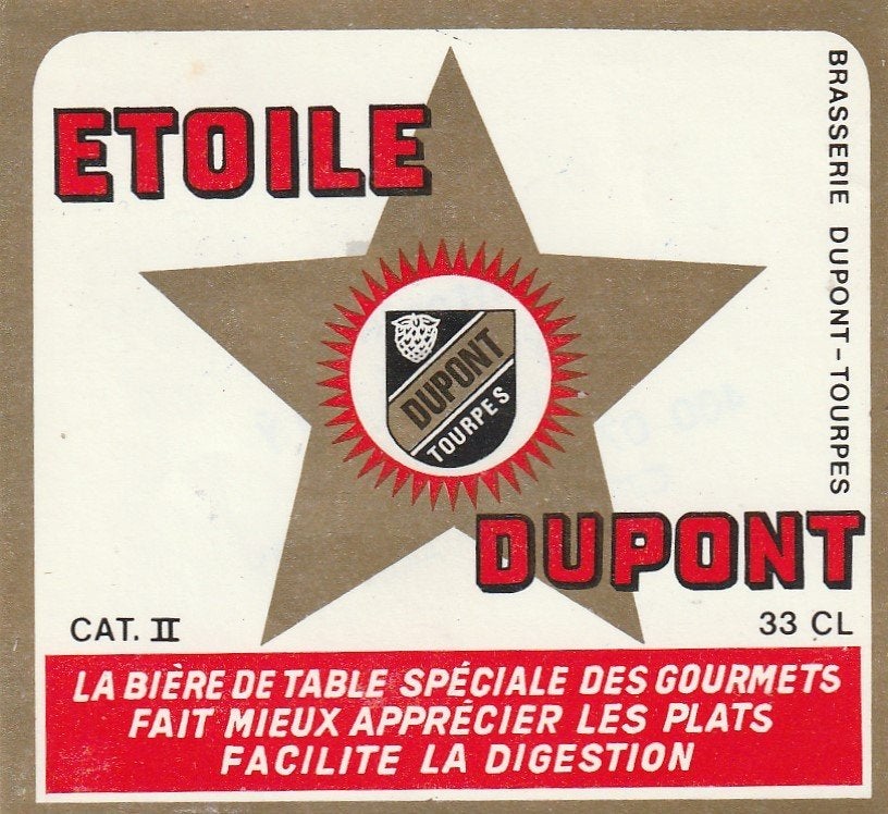 bieretiket Dupont Tourpes : Etoile, Verzamelen, Verzenden, Gebruikt, Overige typen, Overige merken