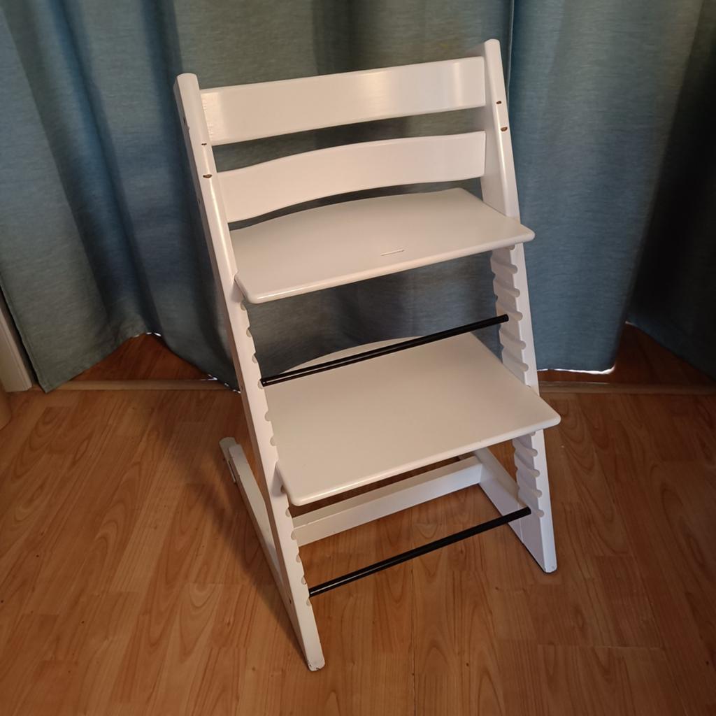 Tripp Trapp stoel nieuwste model (wit), Kinderen en Baby's, Kinderstoelen, Ophalen