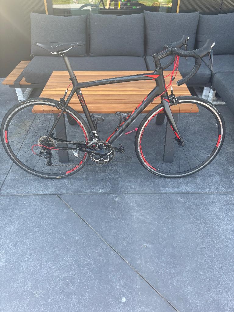 Koersfiets ( Carbon ), Fietsen en Brommers, Carbon, Heren, Zo goed als nieuw, 53 tot 57 cm