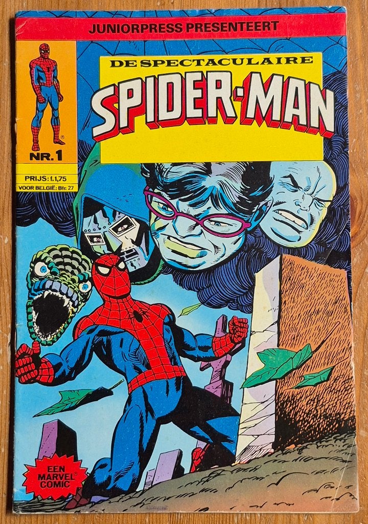 De spectaculaire Spider-Man nr. 1 Juniorpress 1979, Boeken, Verzenden, Europa, Gelezen, Eén comic
