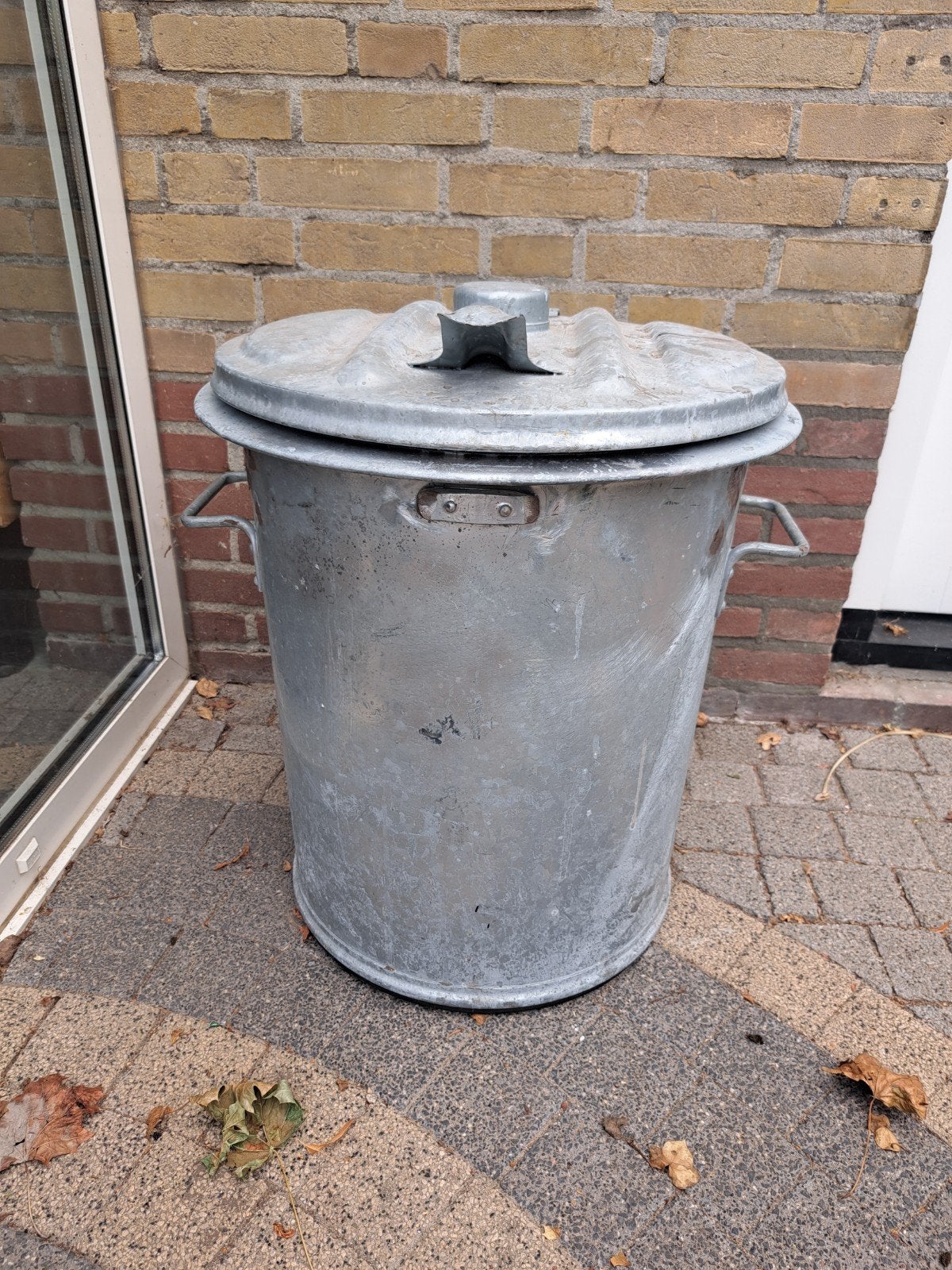 Gegalvaniseerde industriële prullenbak, Huis en Inrichting, Woonaccessoires | Prullenbakken, Ophalen, 50 – 75, 40 liter of meer
