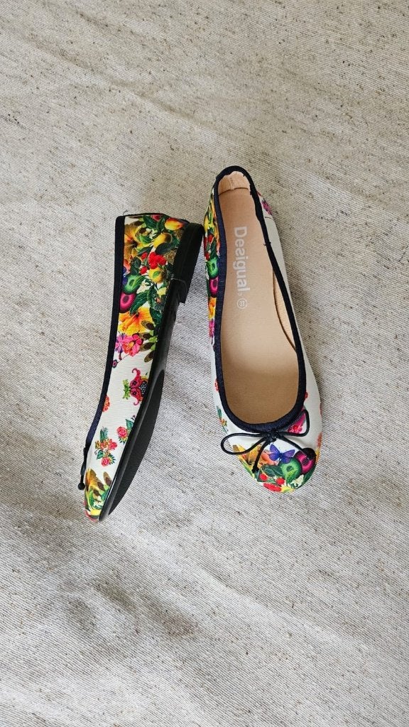 Desigual ballerina’s maat 37, Overige kleuren, Zo goed als nieuw, Desigual, Ballerina's