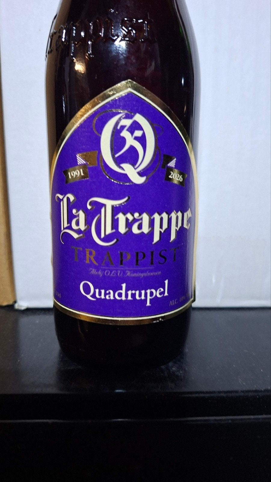 Label anniversaire des 35 ans de La Trappe Quadrupel, Collections, Enlèvement ou Envoi, Neuf, Bouteille(s), La Trappe