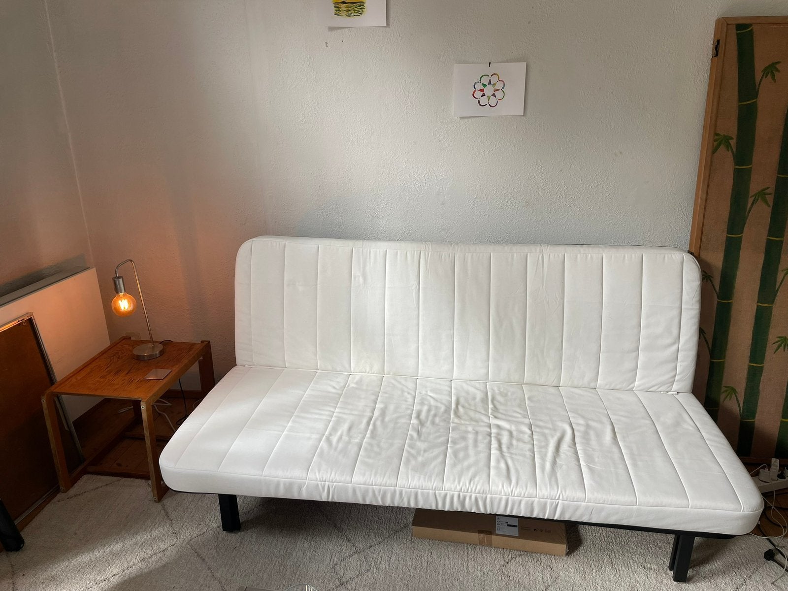 IKEA NYHAMN slaapbank met beige hoes, Ophalen, Gebruikt